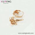 96013 Xuping joyas moda aretes de aros de las mujeres de color oro sintético CZ 18K